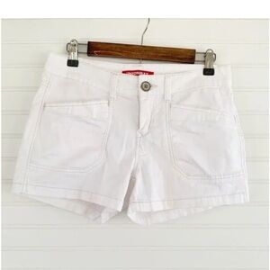 UNIONBAY White Cargo Shorts Crisp Cotton Blend